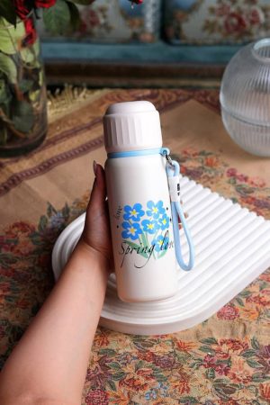 فلاسک درب فنجانی گلدار ( ارسال رایگان )