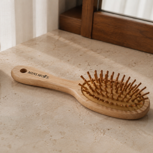 برس مو چوبی گرد | Wooden Round Hair Brush