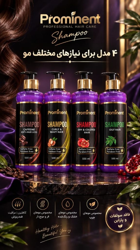 شامپو پرومیننت بدون سولفات و پارابن Prominent | 500ml
